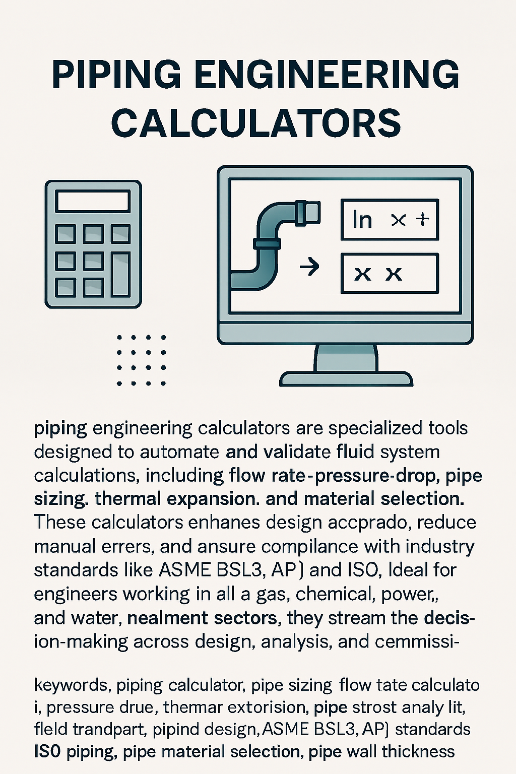 Piping Engineering Tools