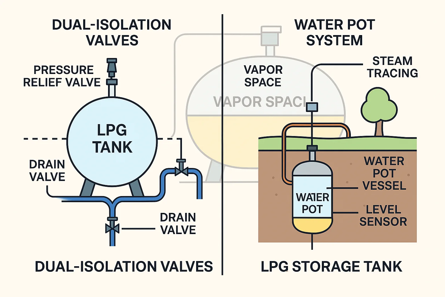 LPG Tank Water Drainage Systems: Engineering Best Practices for Safe and Efficient Operation