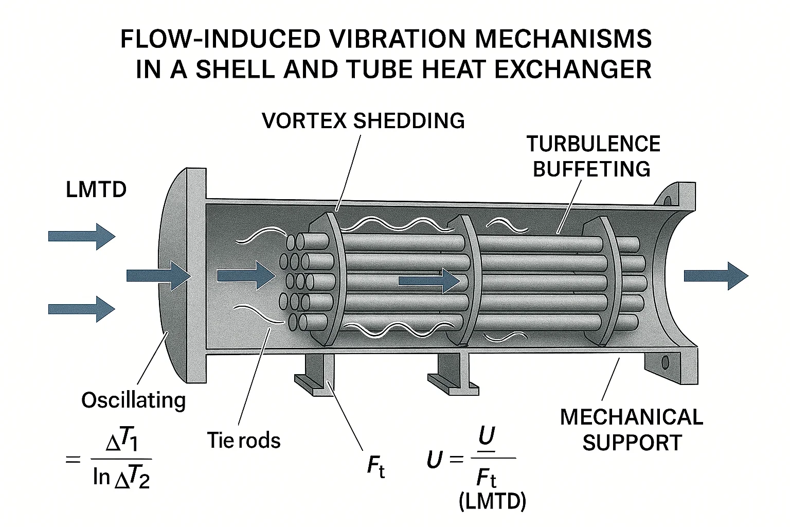 Flow-Induced Vibration in Shell and Tube Heat Exchangers: Mechanisms & Mitigation Strategies