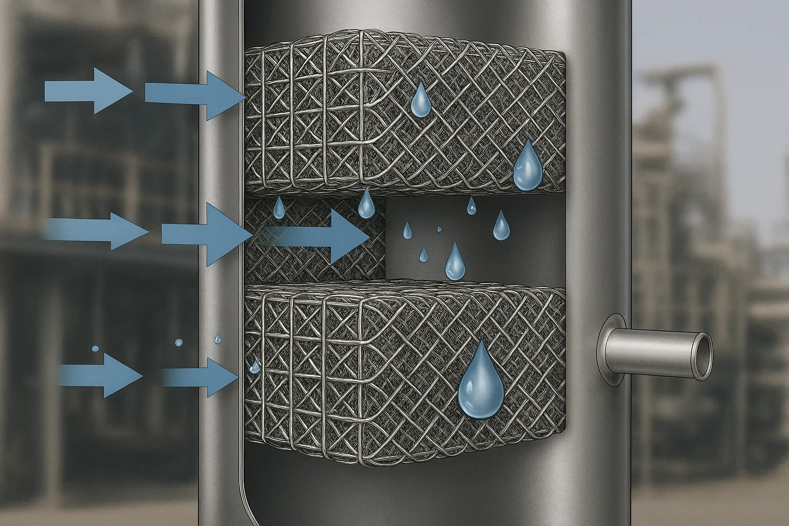 Wire Mesh Mist Eliminators: Design, Sizing, and Efficiency
