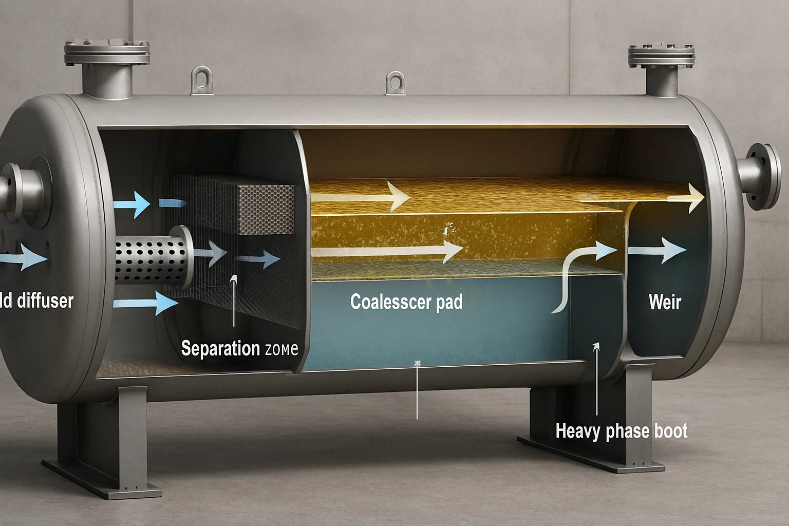 Liquid–Liquid Separator Design: Vertical and Horizontal Configurations