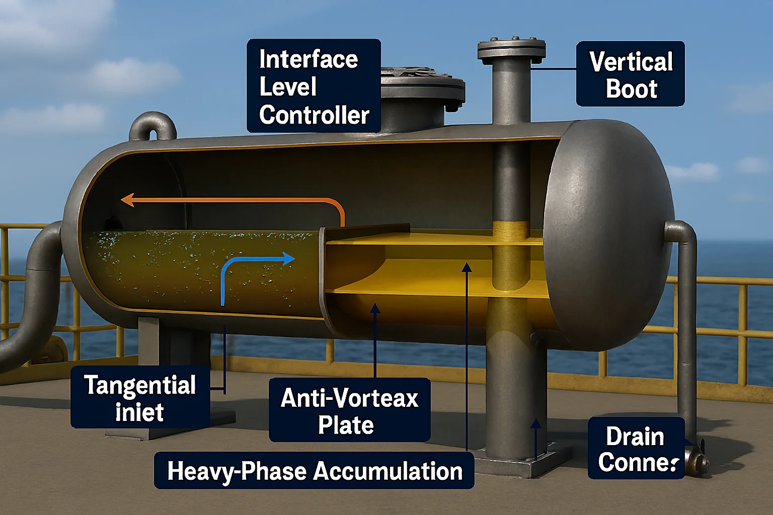 Boot Design in Separators: Sizing, Configuration, and Operation