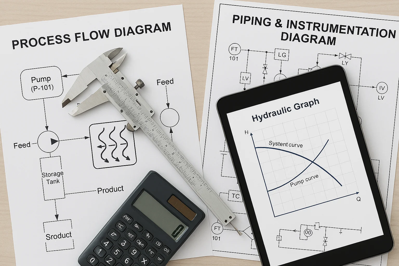 PFDs, P&IDs, Equipment Data Sheets & Hydraulic Checks — A Practical Checklist Guide