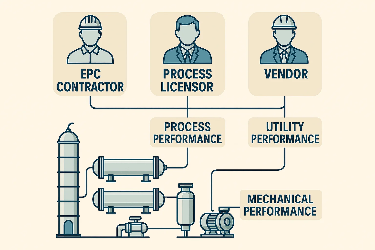 Roles and Responsibilities in Plant Performance Guarantees: EPC Contractors, Licensors, and Vendors