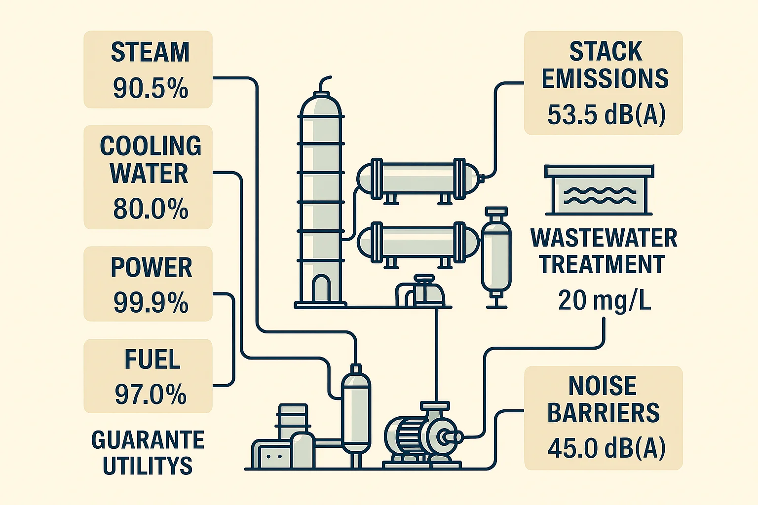 Environmental and Utility Guarantees in Industrial Plant Performance